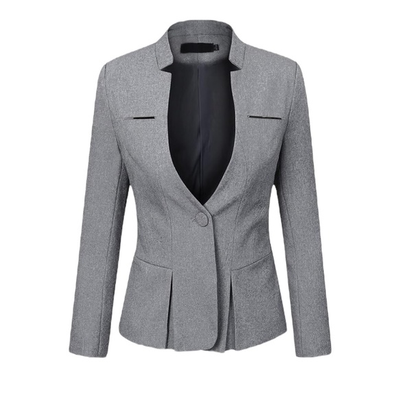 YUNCLOS Elegant Work Blazer - Picture 1 of 5